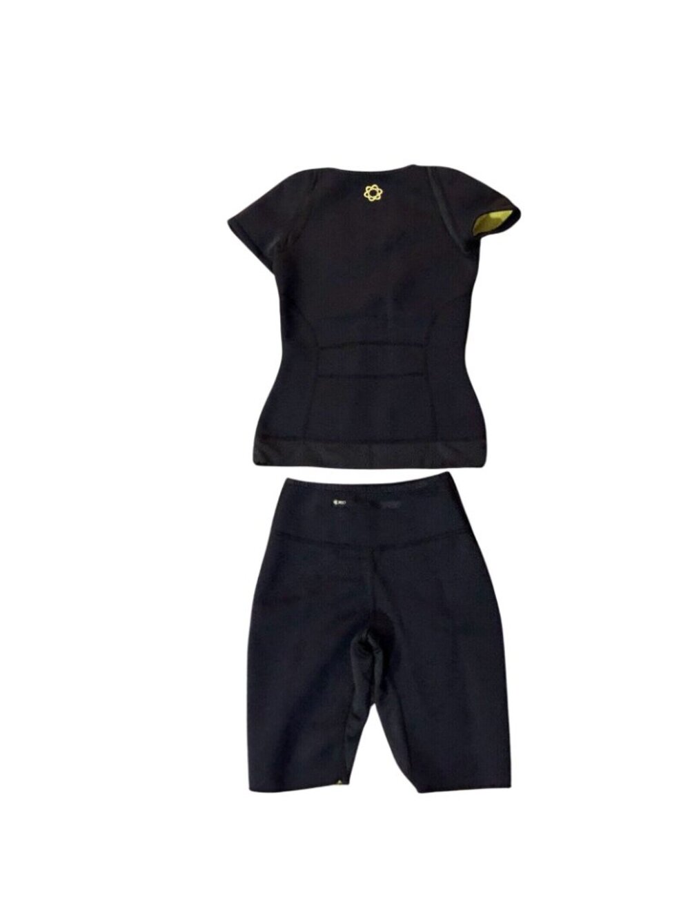Zaggora Hotwear Activewear Set Womens Small Black Shorts Top Celu-Lite Used - Picture 2 of 16